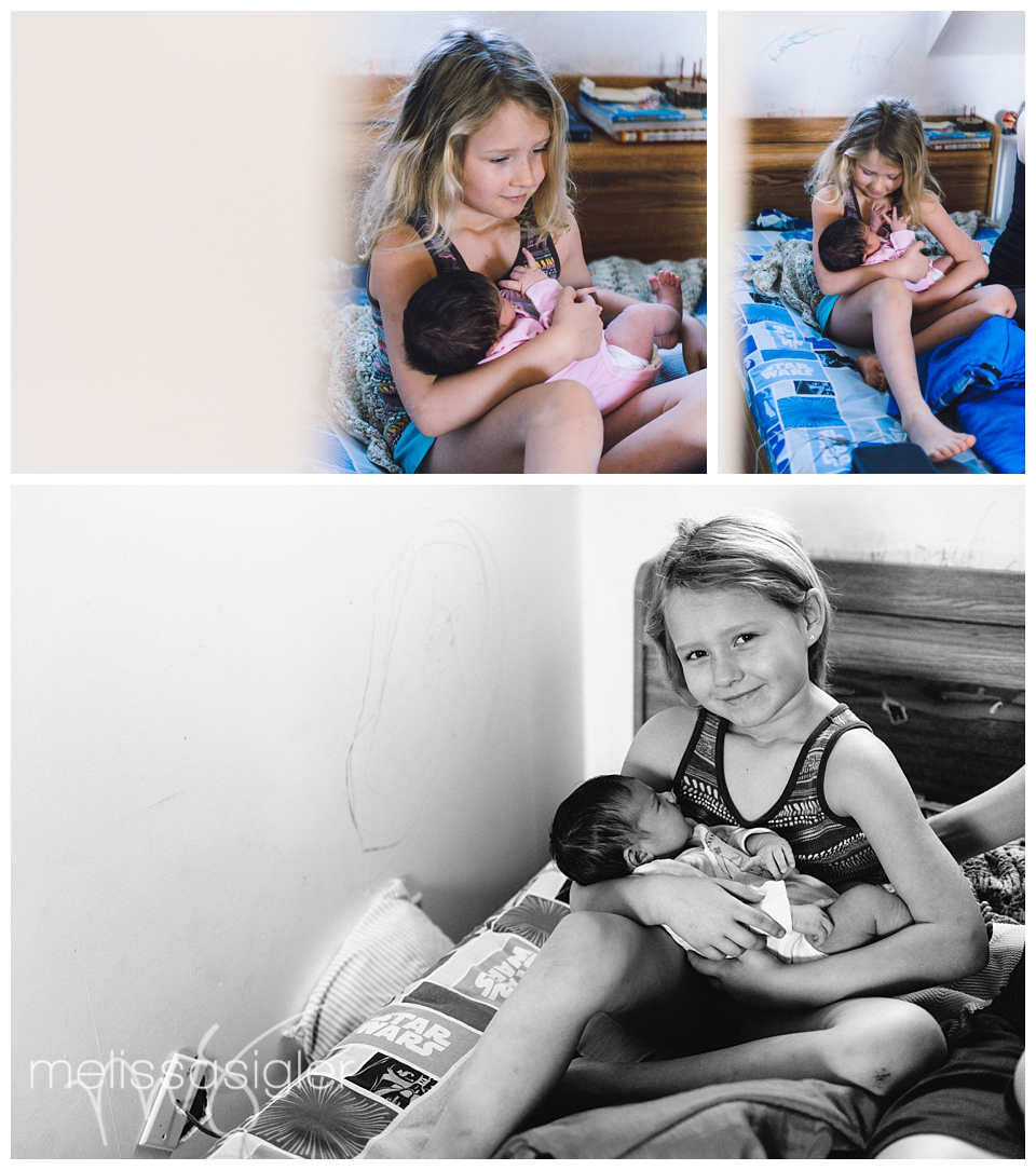 Newborn-Lifestyle Portraiture-Lawrence-Kansas City-Topeka Photographer-Melissa Sigler-Big Sister