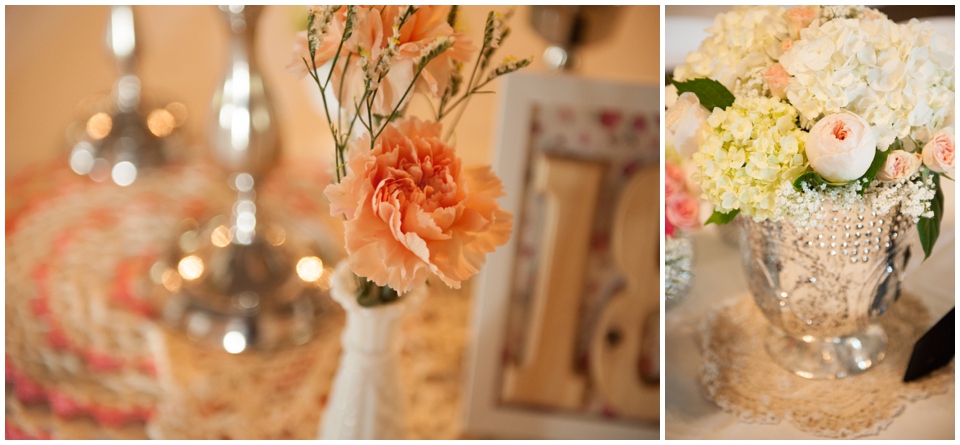 stony point hall wedding, vintage table decorations, melissa sigler photography