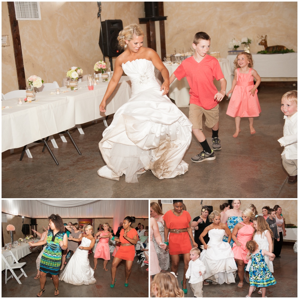 bride dancing at reception, stony point hall, melissa sigler photography