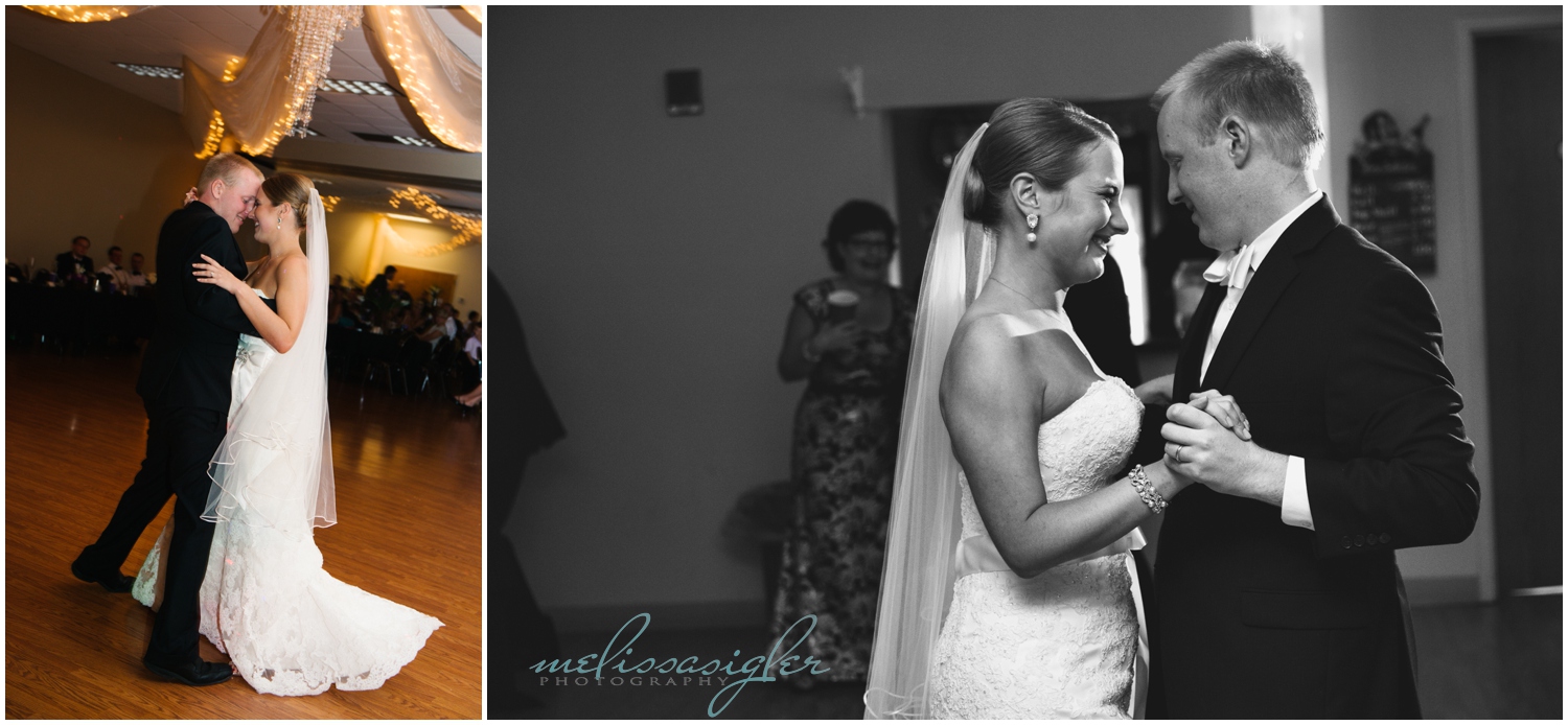Bride and Groom first dance-Kansas City Wedding Photographer Melissa Sigler-2013-Blue Springs, Missouri