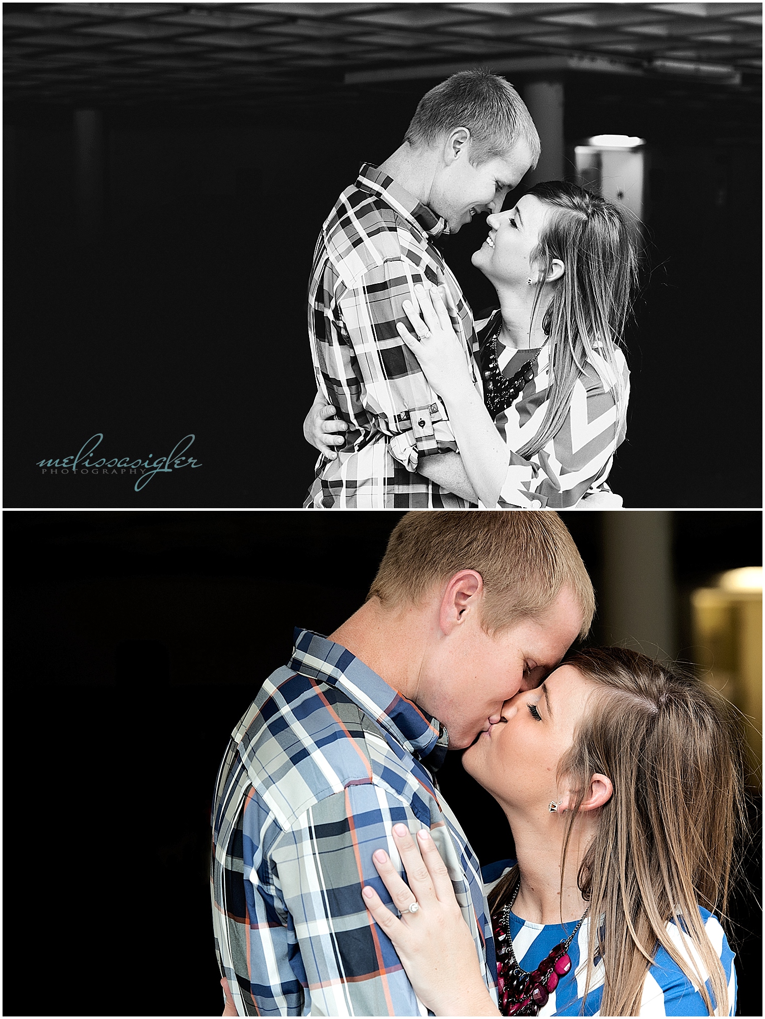 Melissa Sigler Photography-Lawrence Wedding Photographer-Maggie and Ethans Engagement Portraits-University of Kansas Campanile