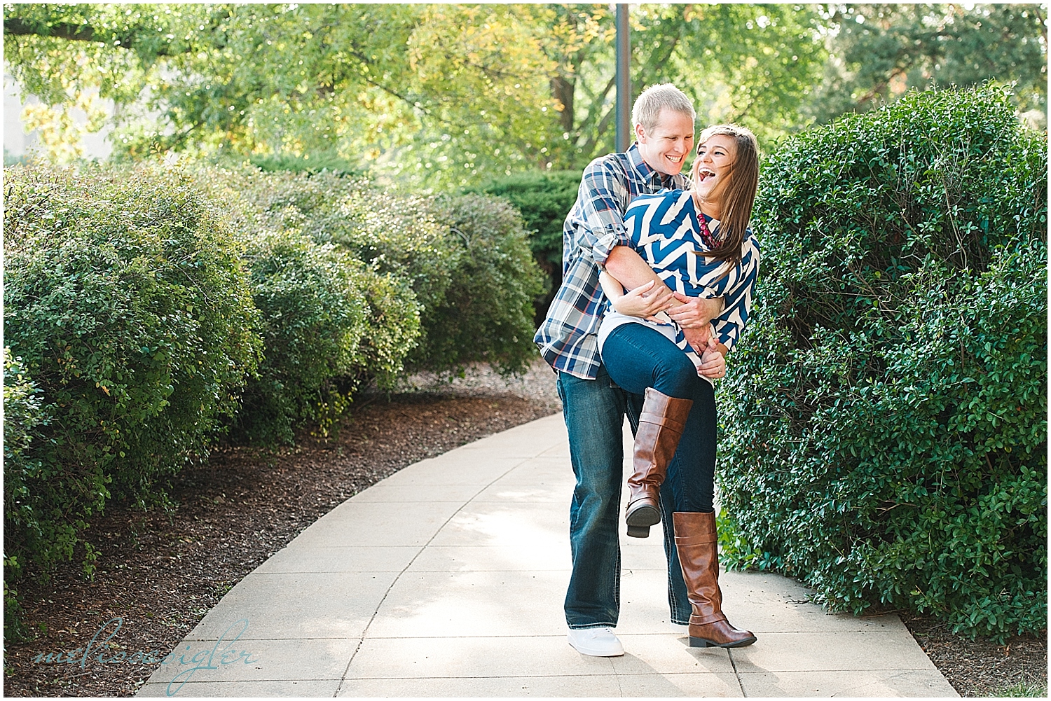Melissa Sigler Photography-Lawrence Wedding Photographer-Maggie and Ethans Engagement Portraits-University of Kansas 