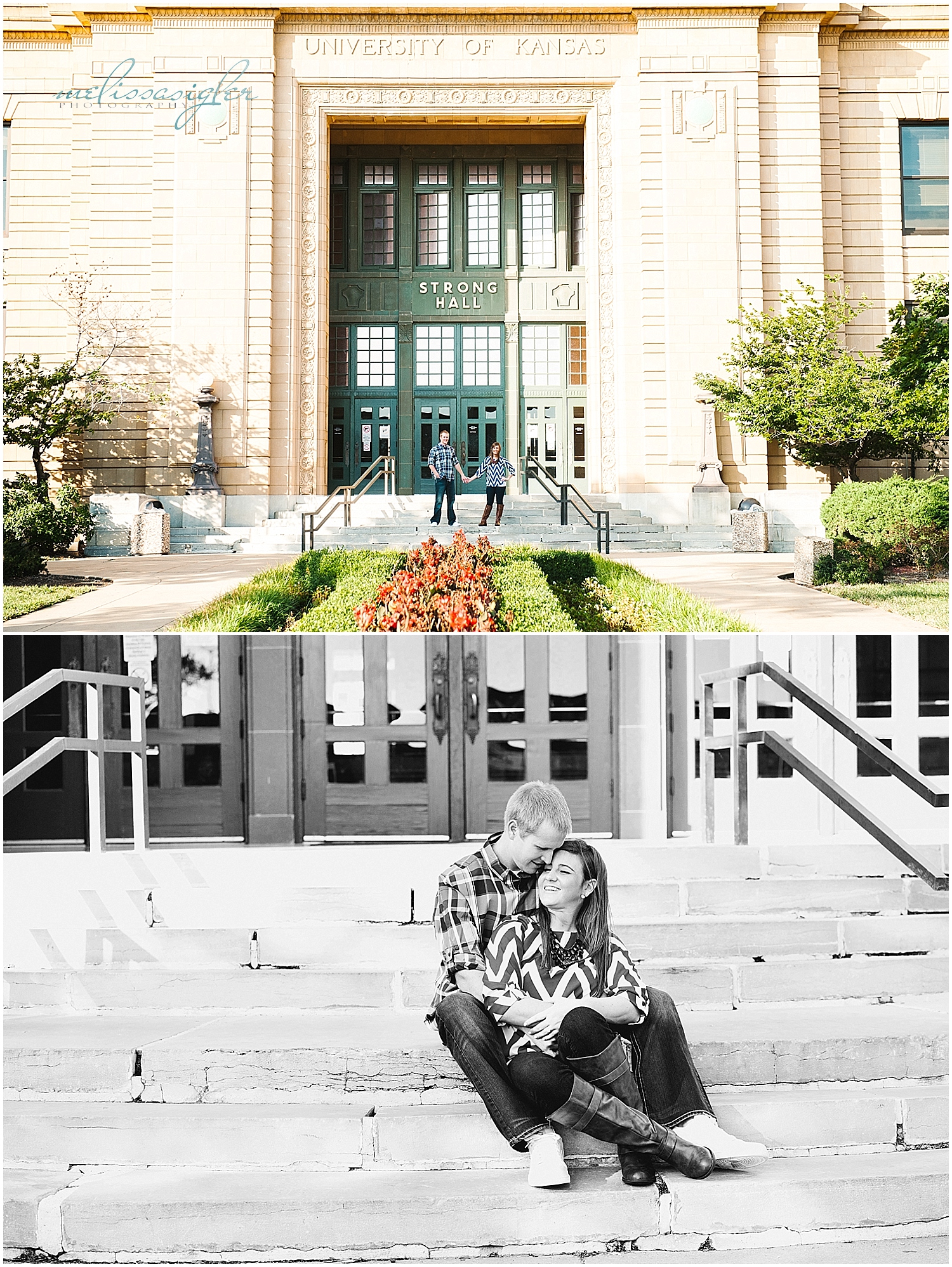 Melissa Sigler Photography-Lawrence Wedding Photographer-Maggie and Ethans Engagement Portraits-University of Kansas 