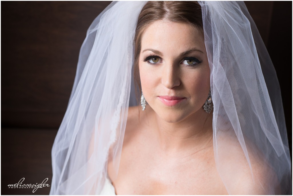 Bridal portrait at Prairie Band Casino by Topeka wedding photographer Melissa Sigler