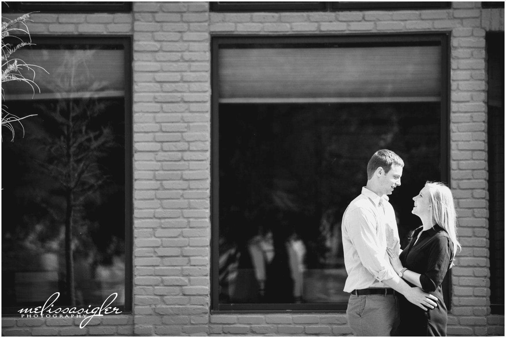 Downtown Lawrence Kansas engagement session by Melissa Sigler Photography