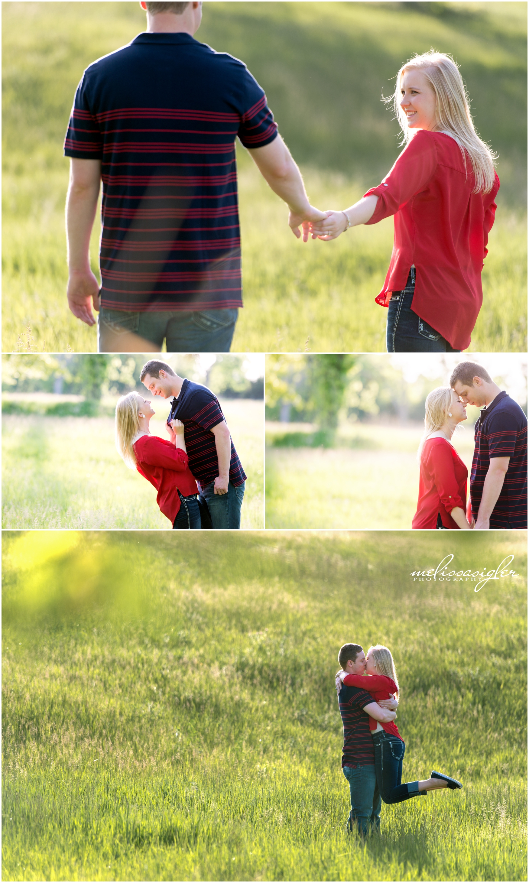Country engagement session in Lawrence Kansas by Melissa Sigler Photography