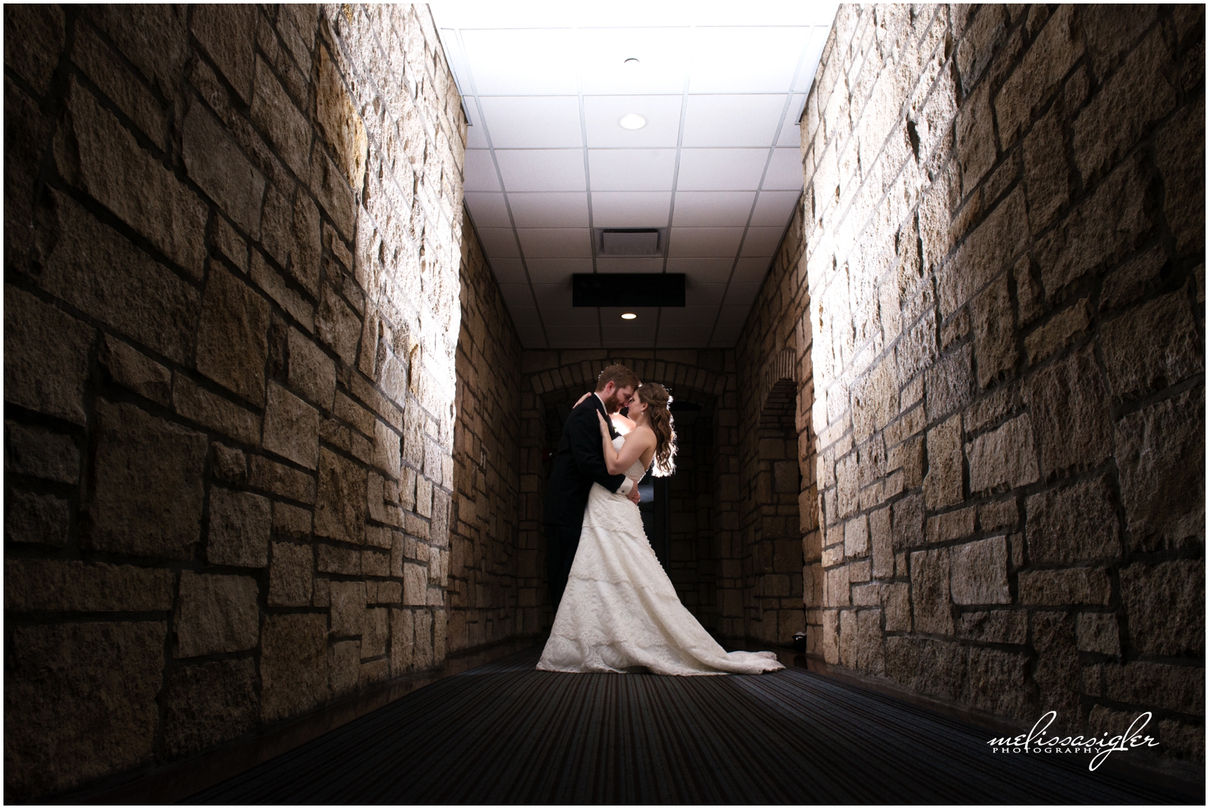 Oread hotel wedding reception in Lawrence Kansas by wedding photographer Melissa Sigler