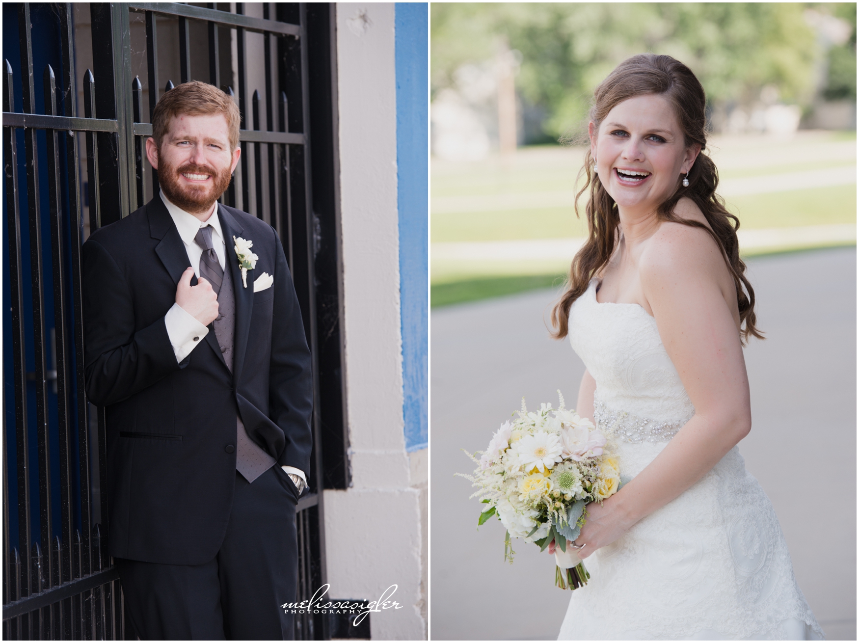 Wedding party at the University of Kansas by Melissa Sigler Photography