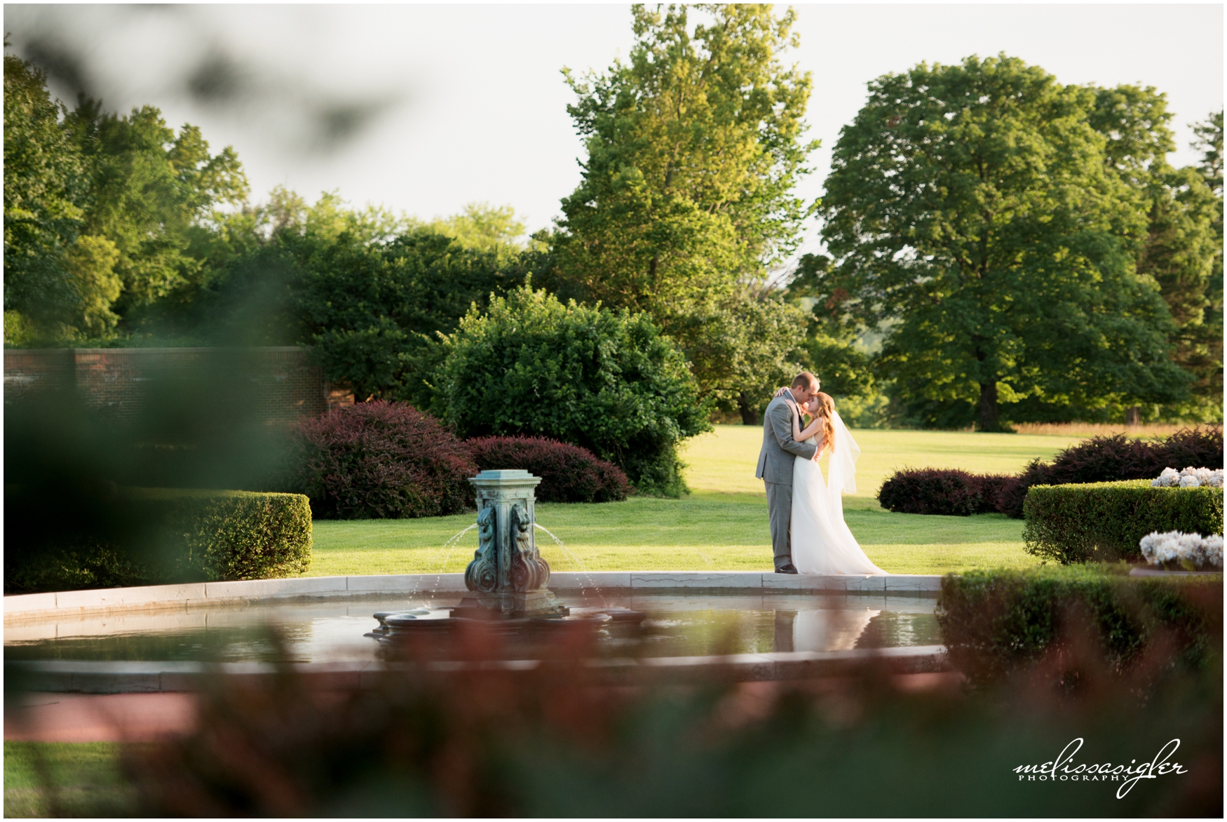 Bride and groom portrait at Longview Mansion by Melissa Sigler Photography