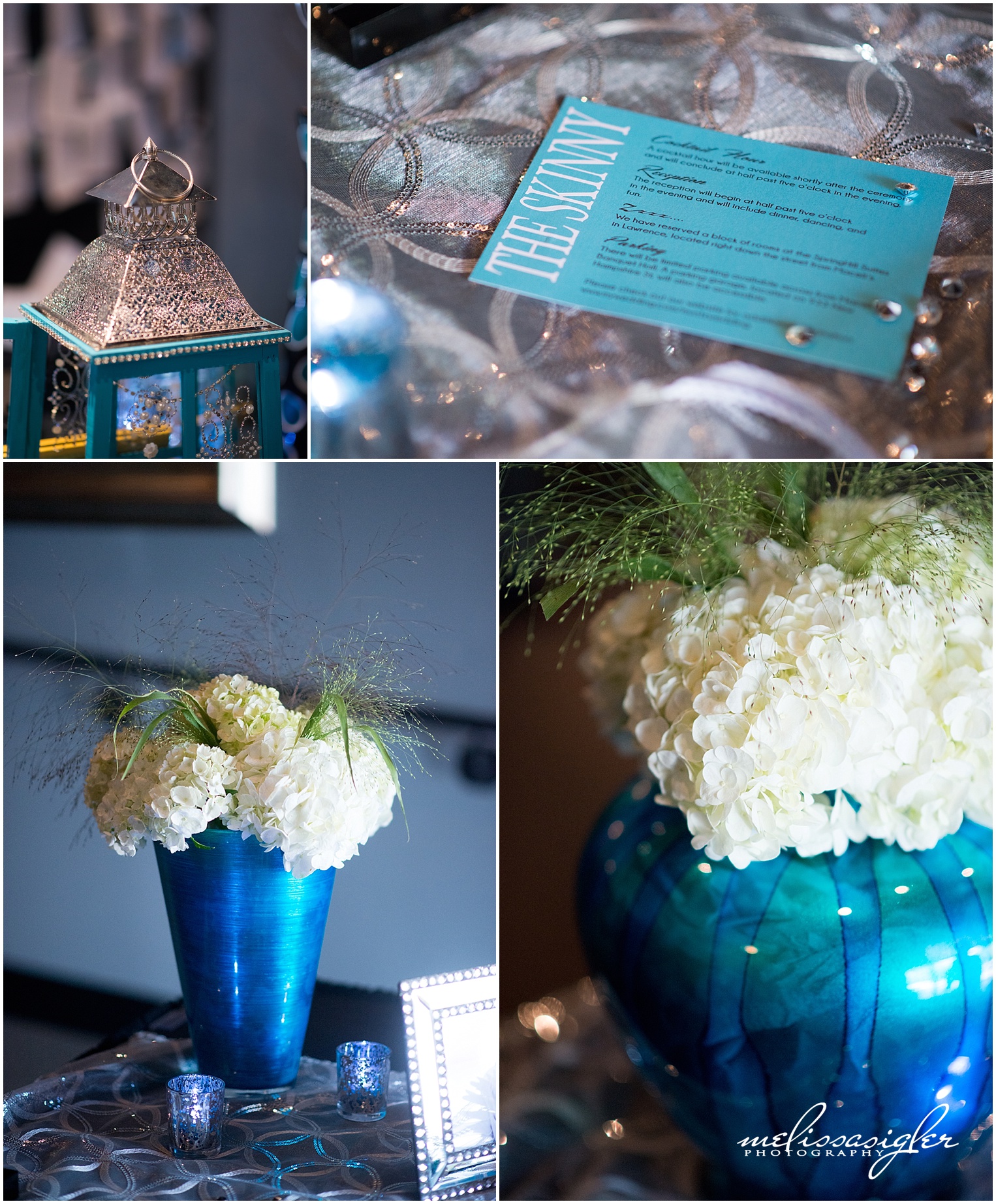 Teal wedding color by Melissa Sigler Photography