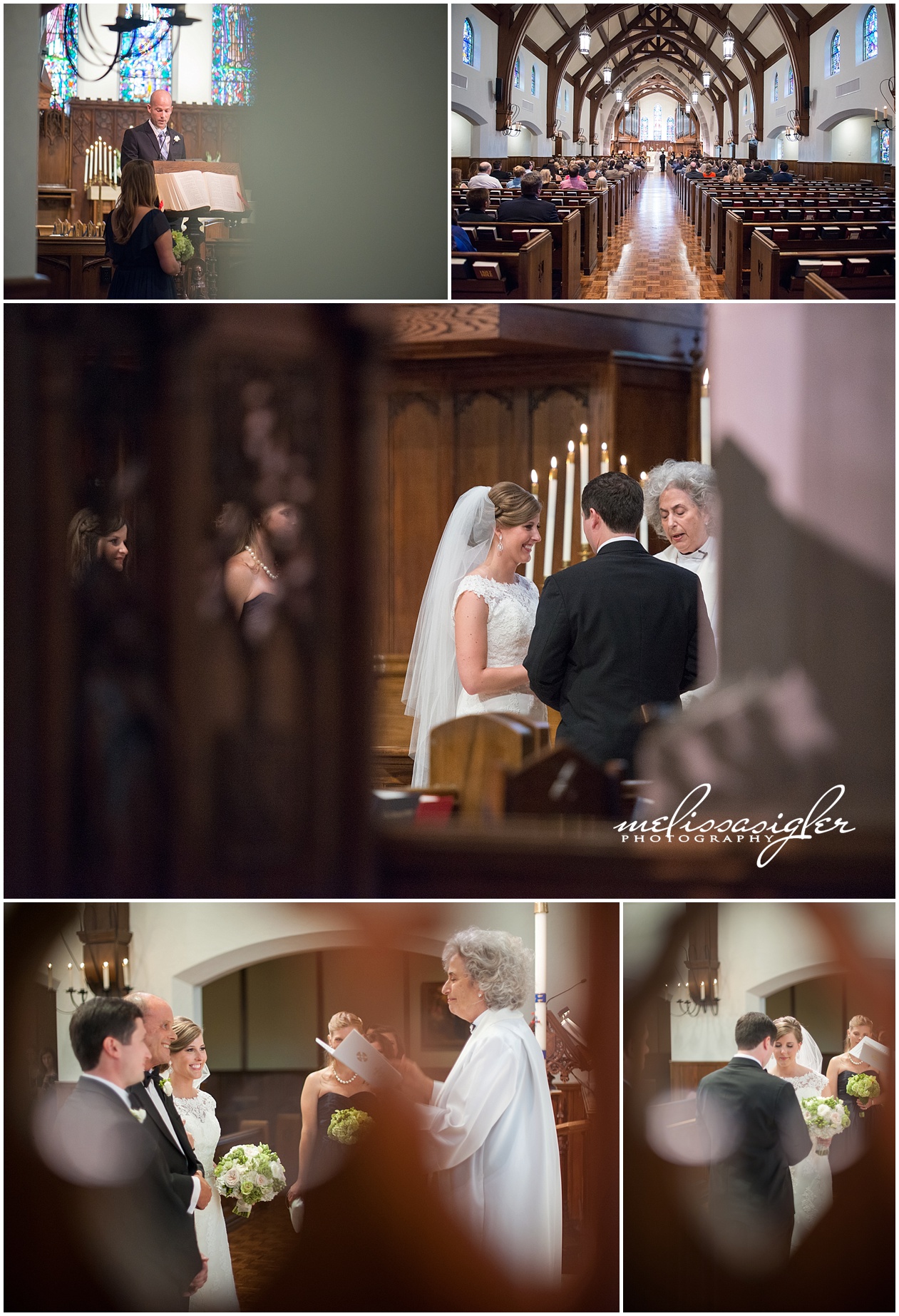 Wedding at St Andrews Episcopal Church by kansas city wedding photographer Melissa Sigler