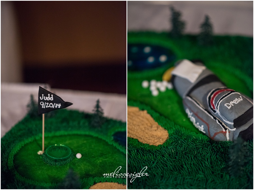 Golf course grooms cake