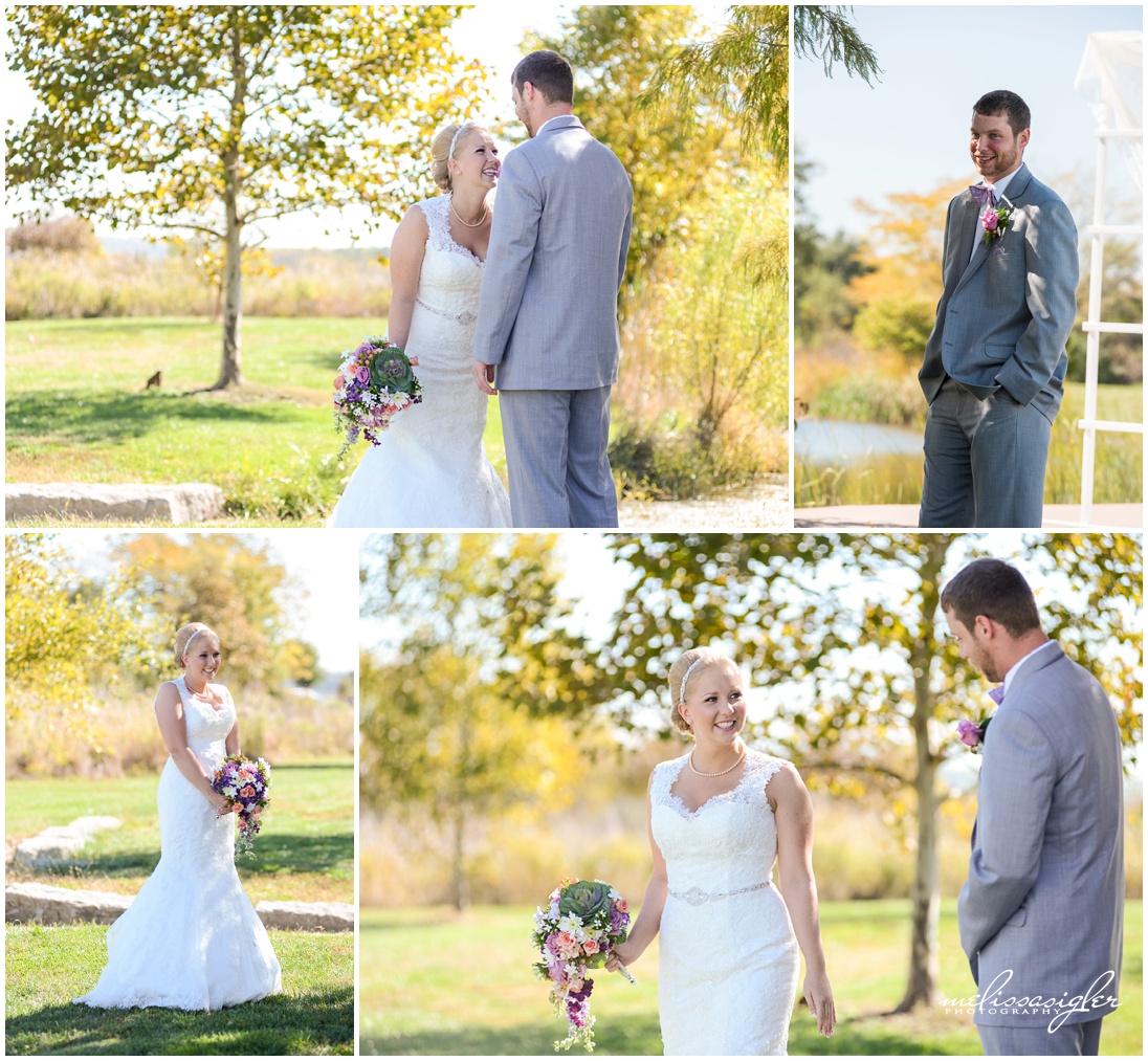 Fall wedding at lawrence kansas arboretum