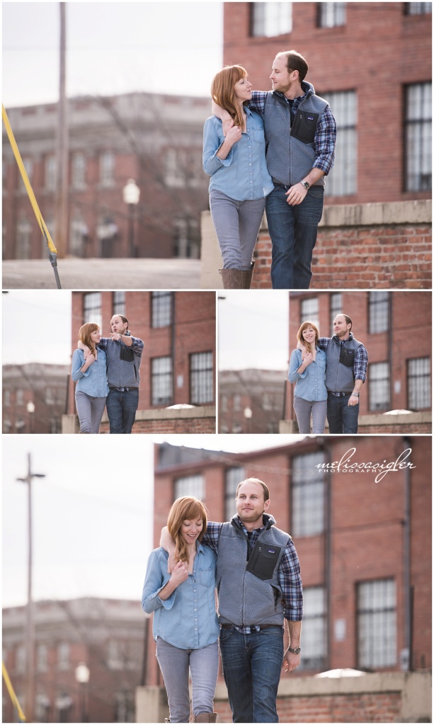 downtown lawrence engagement pictures