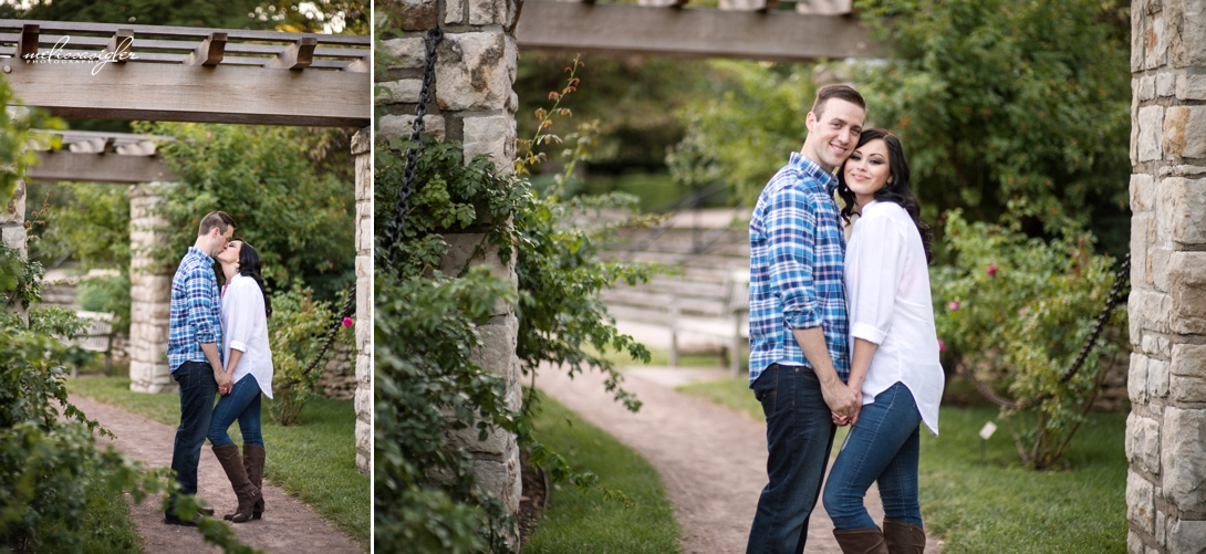 Engagement session in Kansas City at Loose Park