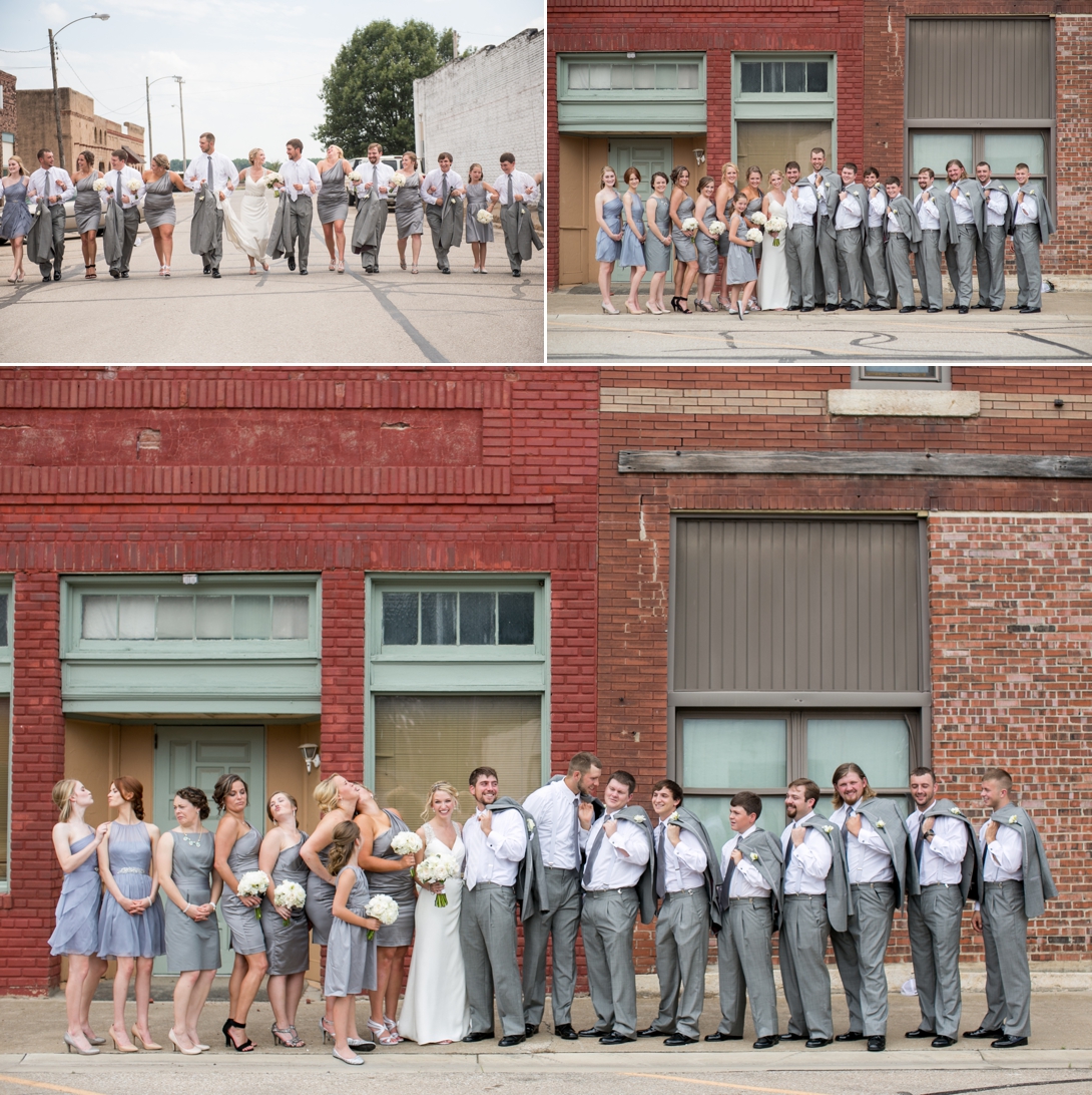 Bridal Party Pictures in Perry Kansas