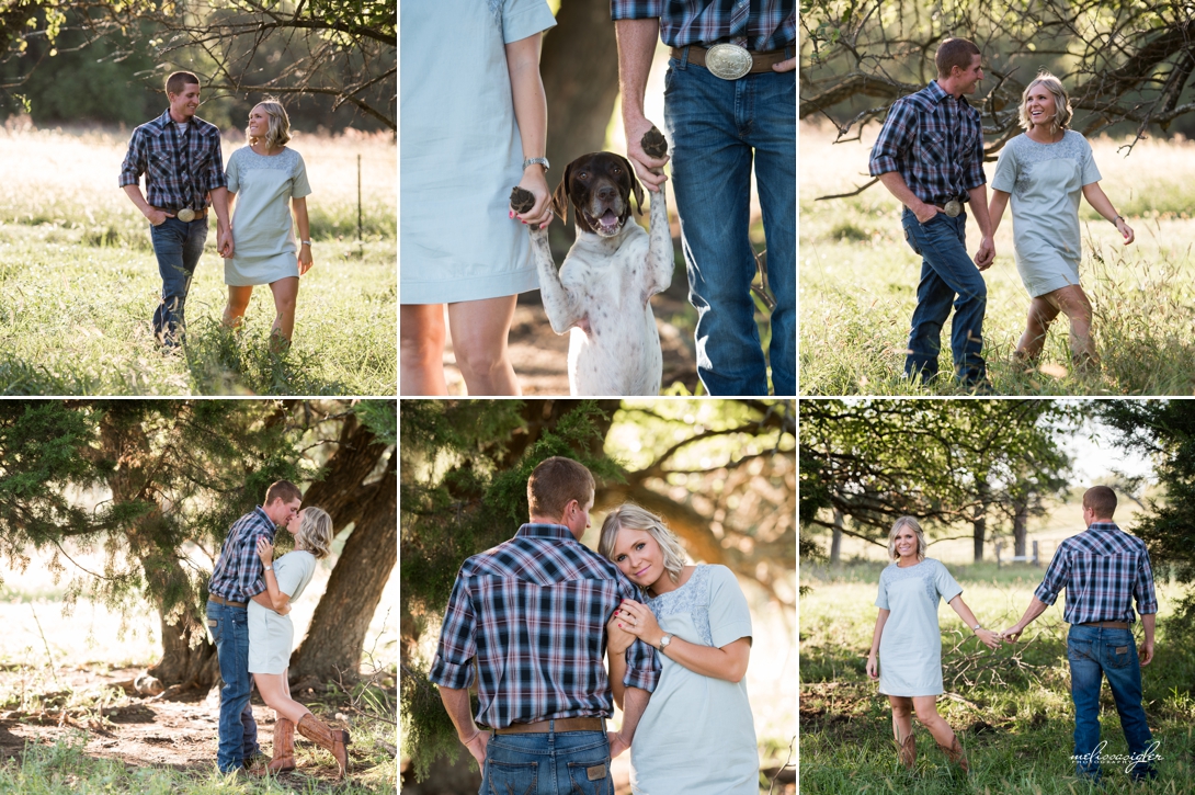engagement photos in the country kansas city