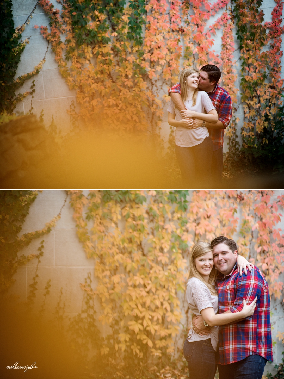 Fall engagement session in Kansas