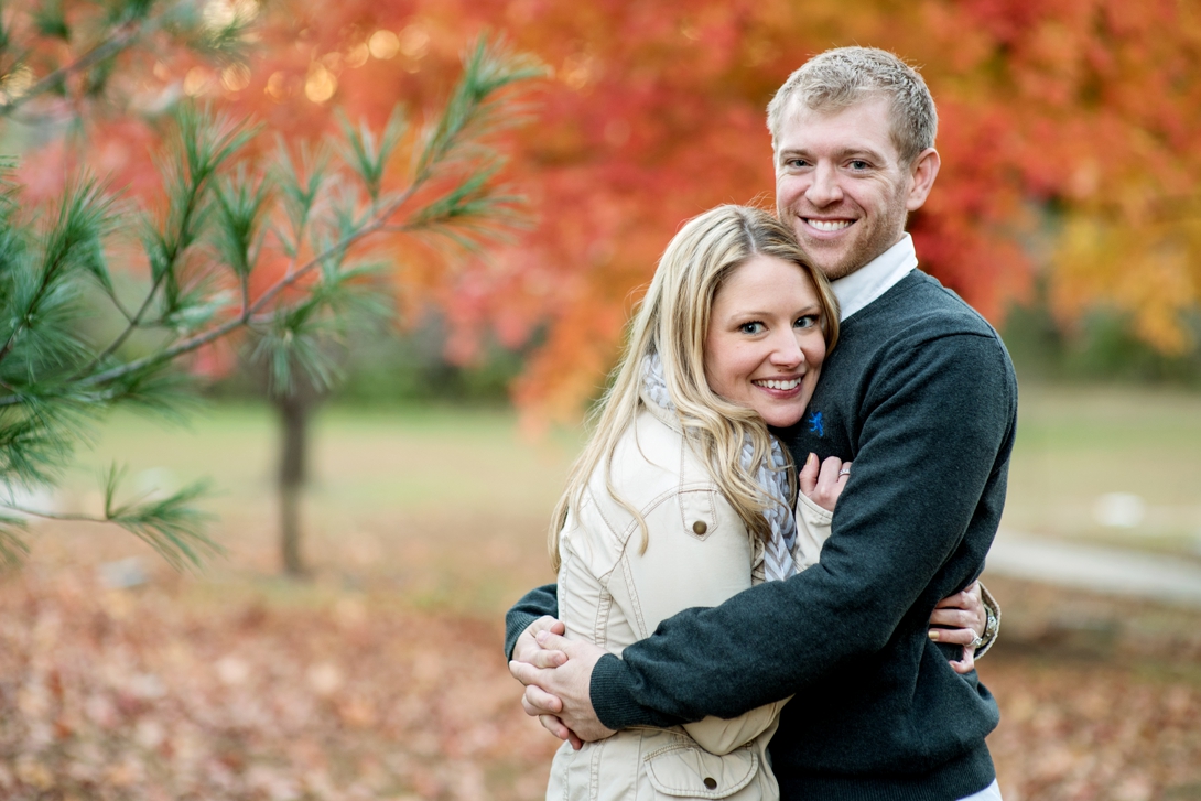 Fall engagement pictures Kansas City