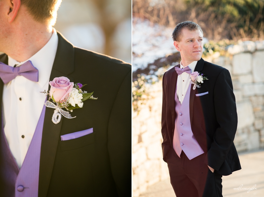 Groom purple tux Kansas City