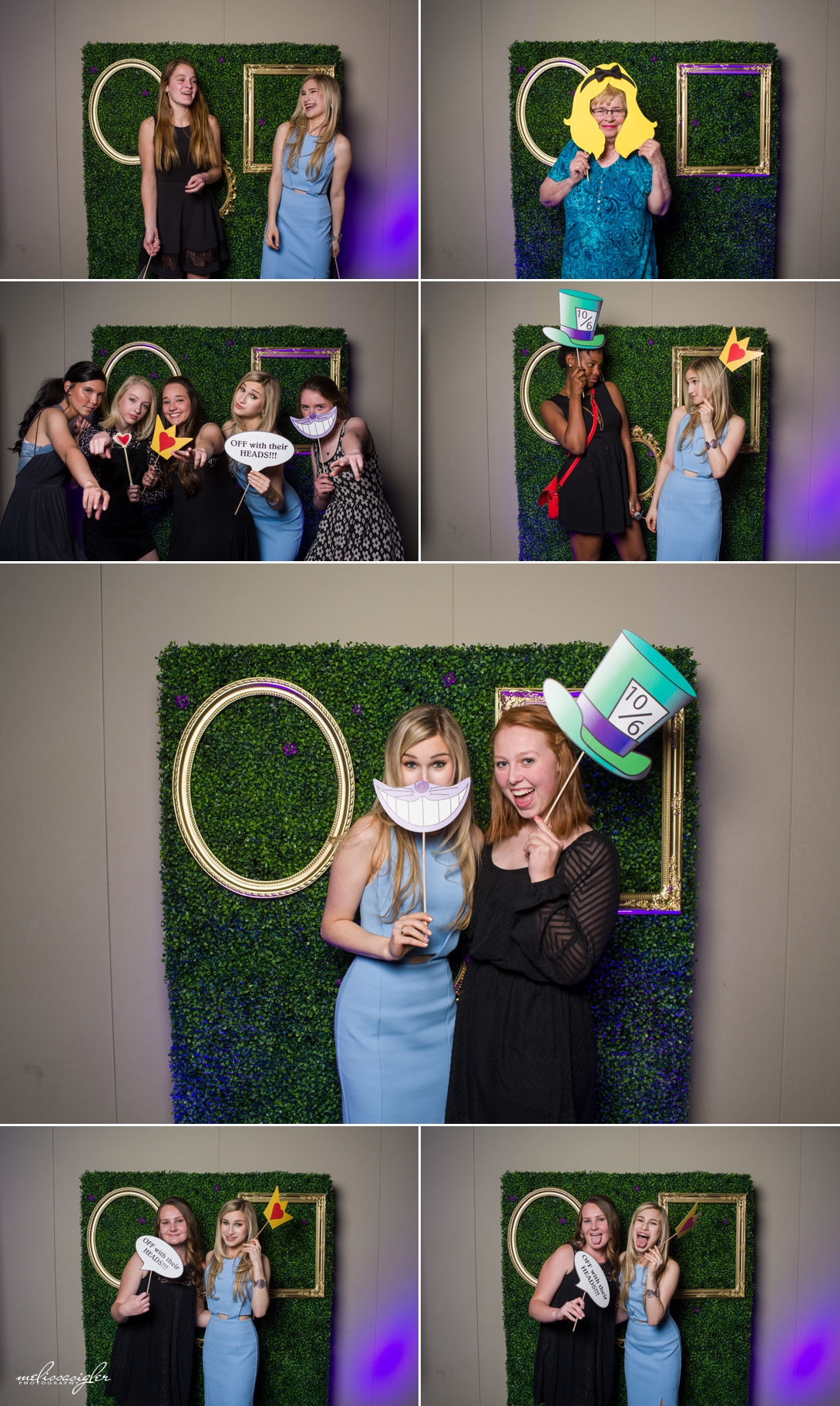 Alice in Wonderland theme photo booth props