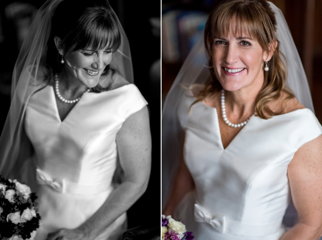Portrait of the bride in Lawrence Kansas