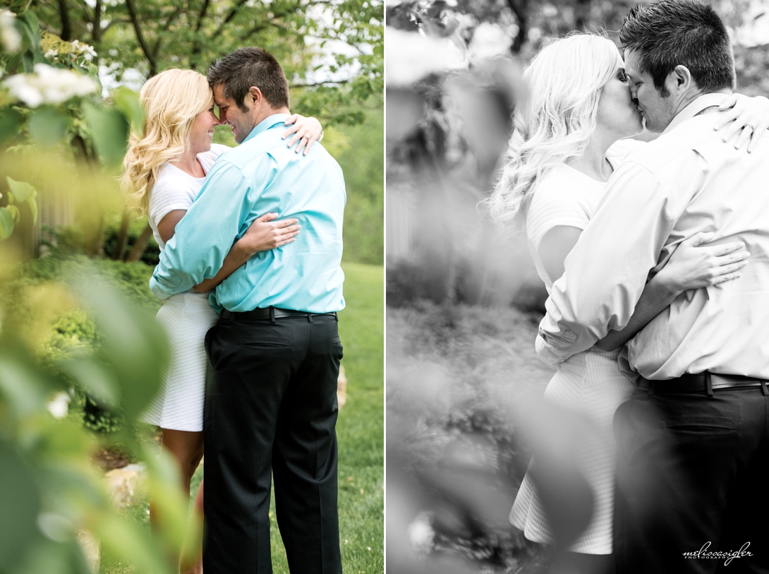 Country club engagement photos