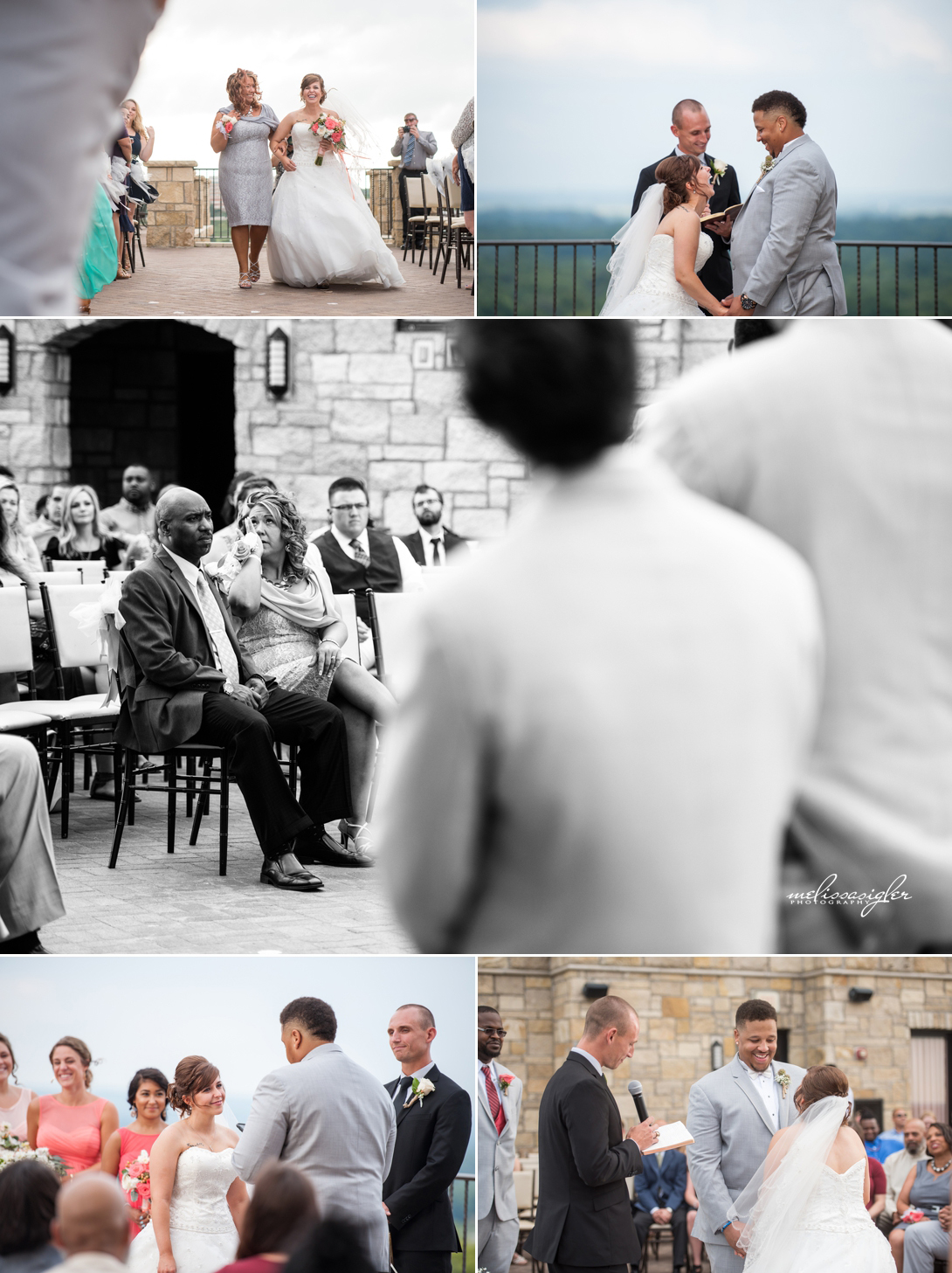 Rooftop outdoor wedding at the Oread