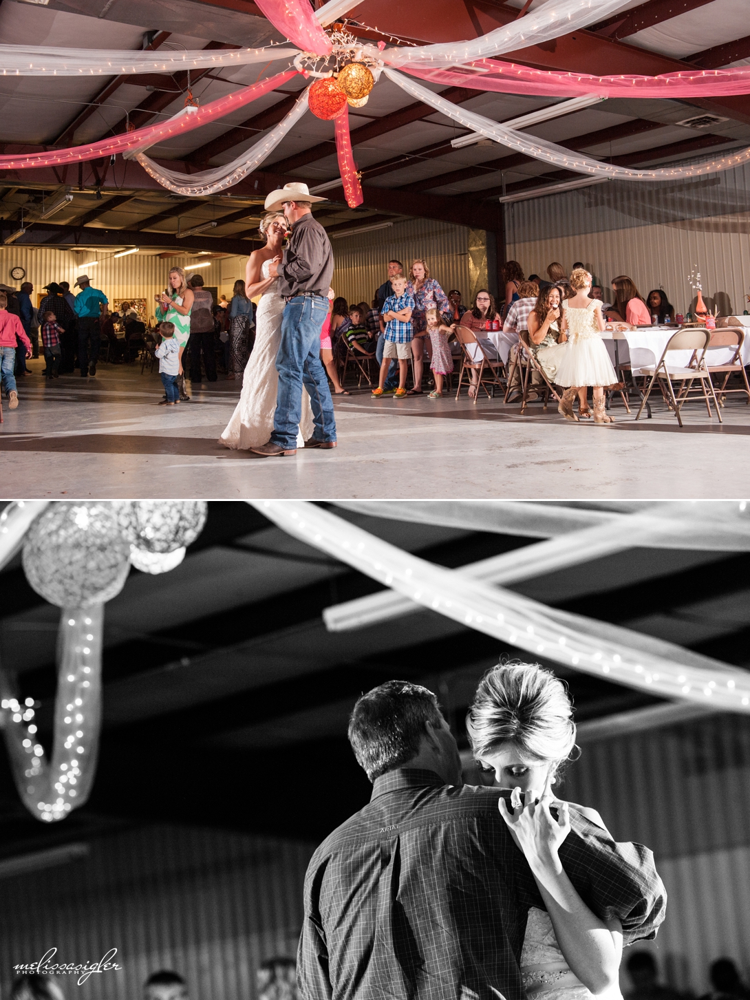 Bride and groom first dance