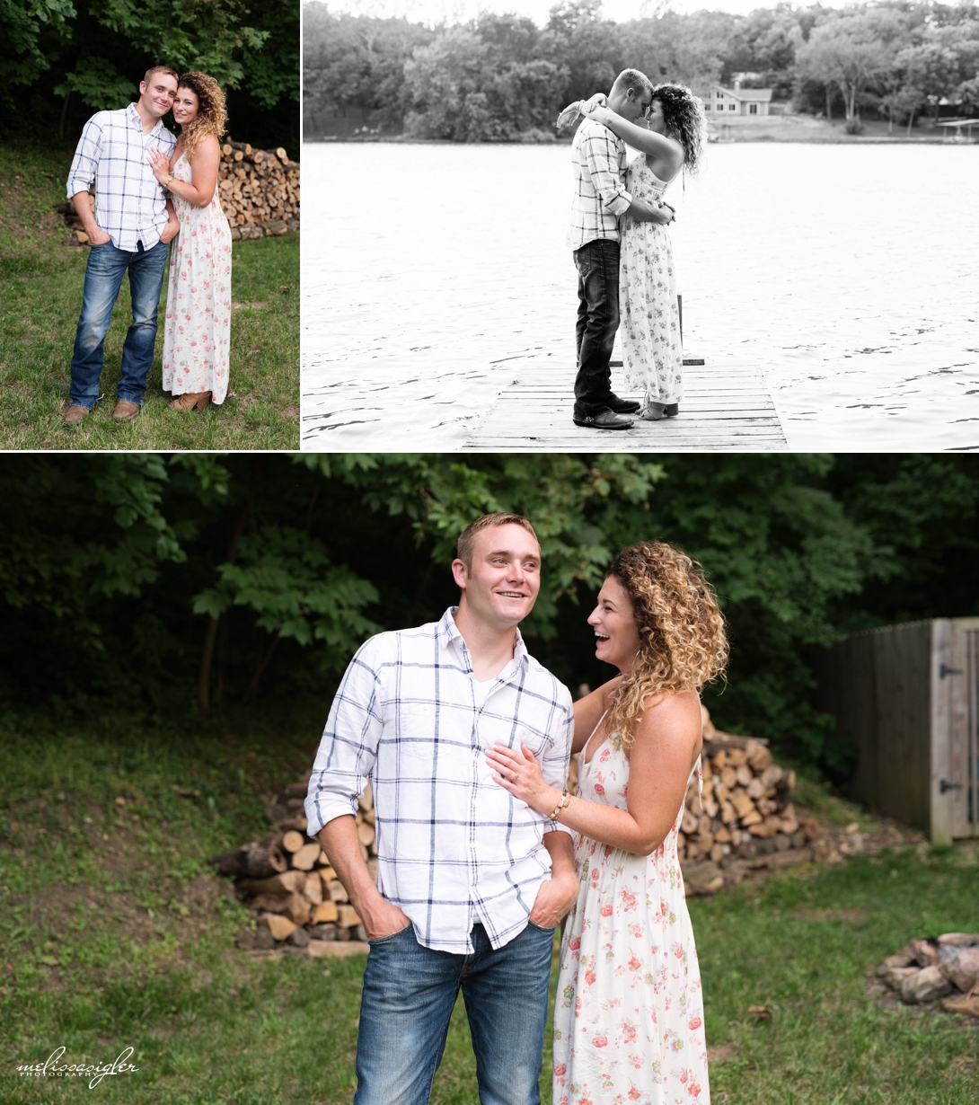 Engagement session at the lake