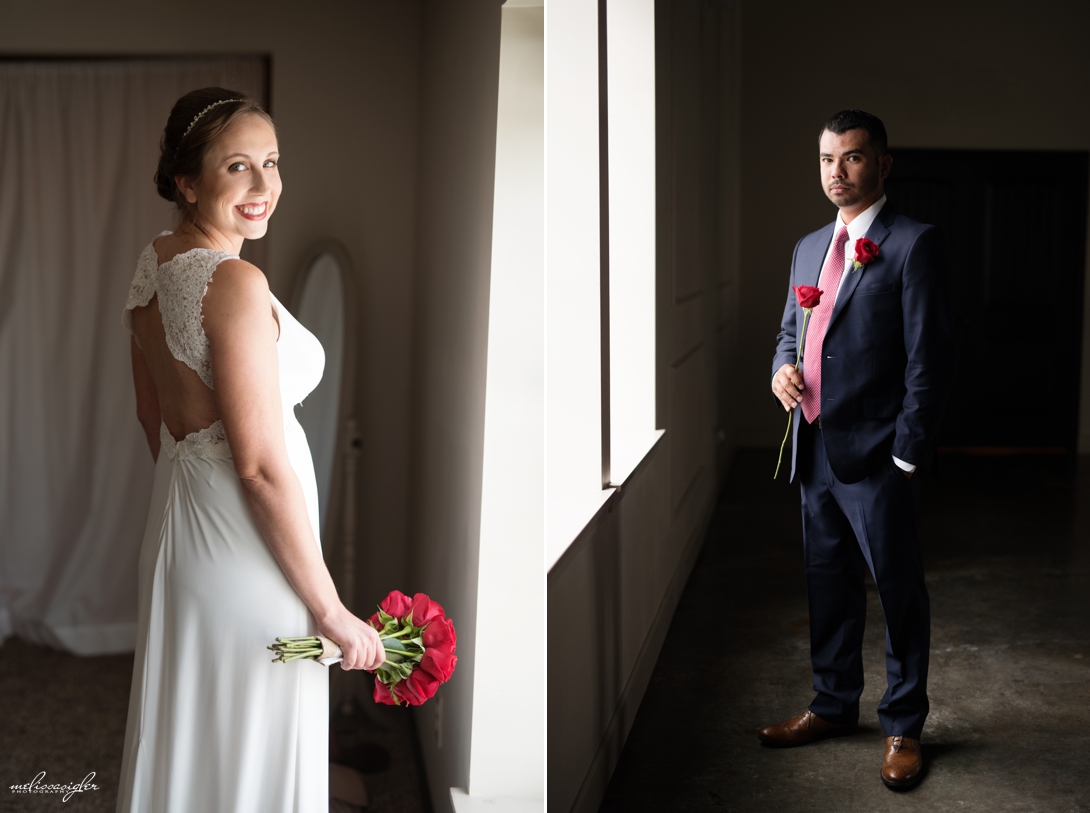 Intimate Elopement ceremony at Chrisman Manor