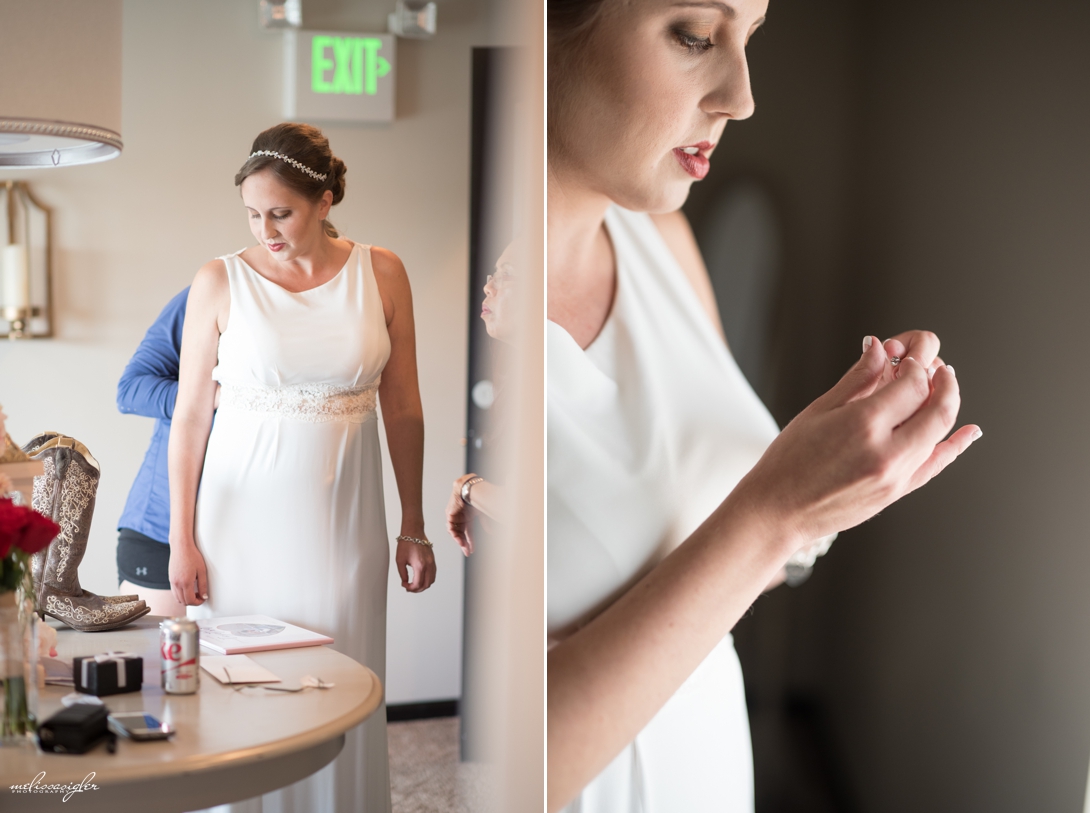 Intimate Elopement ceremony at Chrisman Manor
