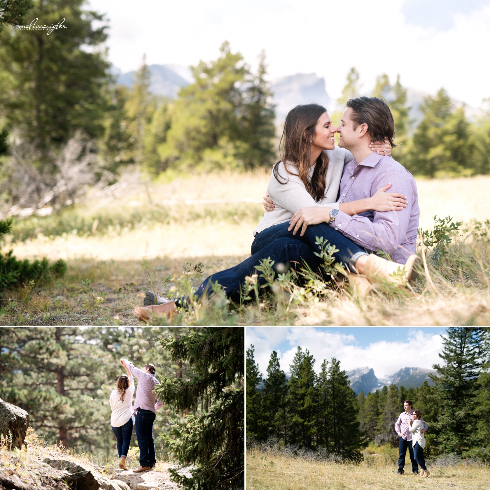 Engagement pictures in the rocky mountains