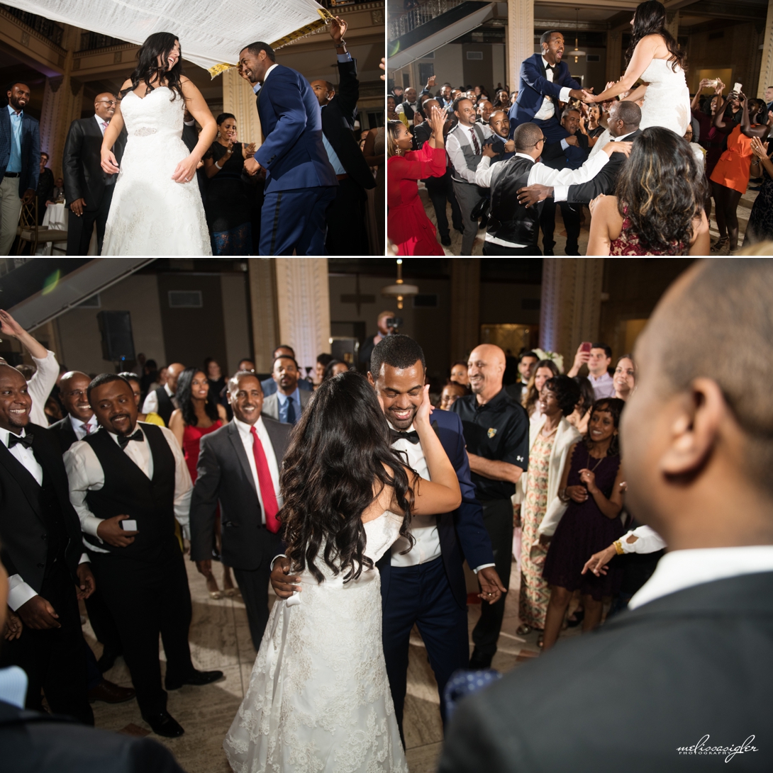 Ethiopian dance at wedding reception