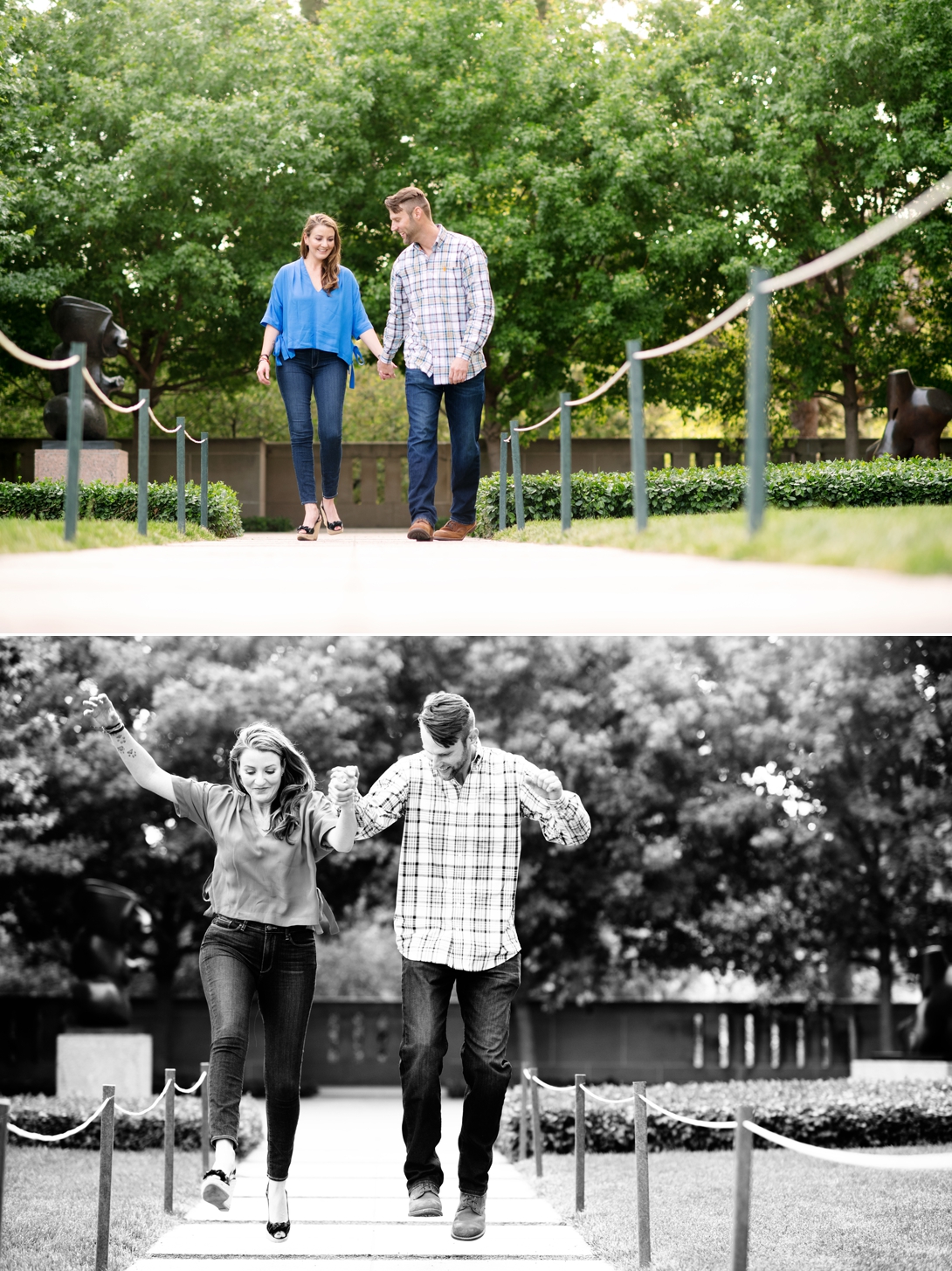 Nelson-Atkins Spring Engagement Session