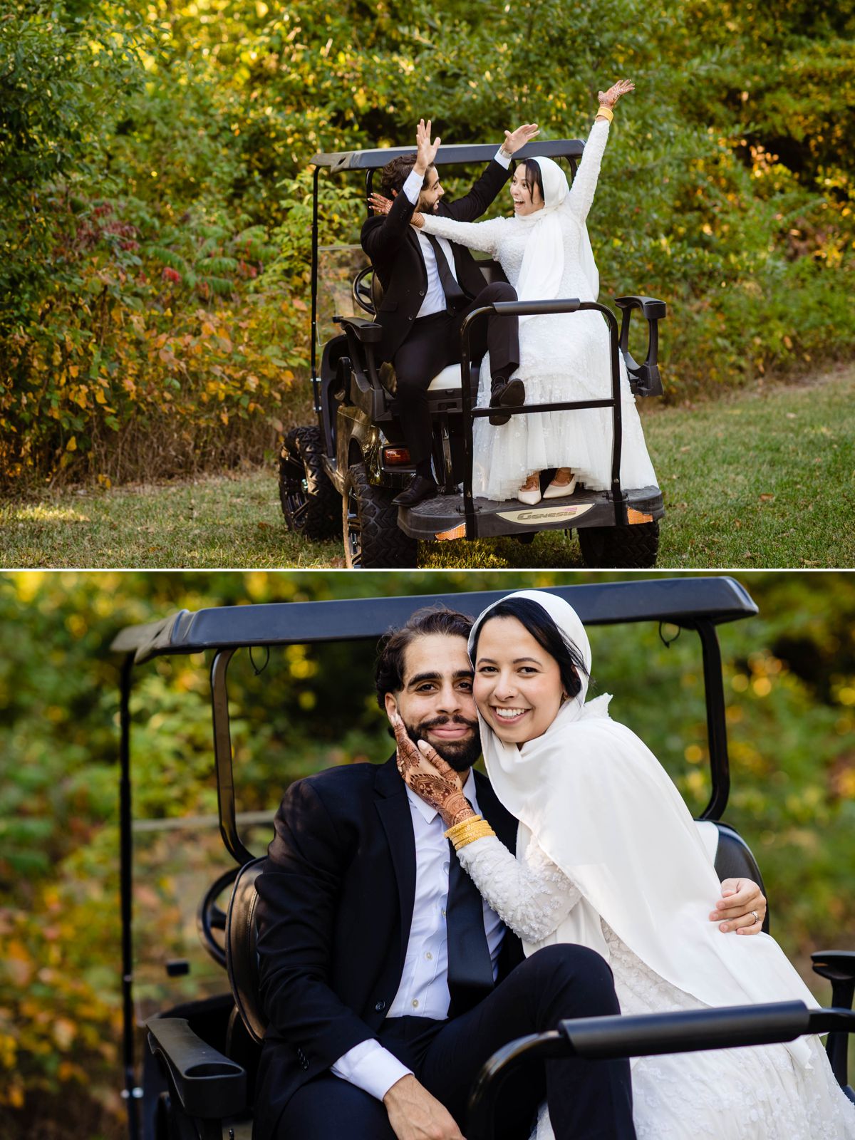 muslim bride and groom